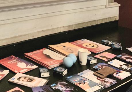 Infomaterial im Puschkinhaus in Halle